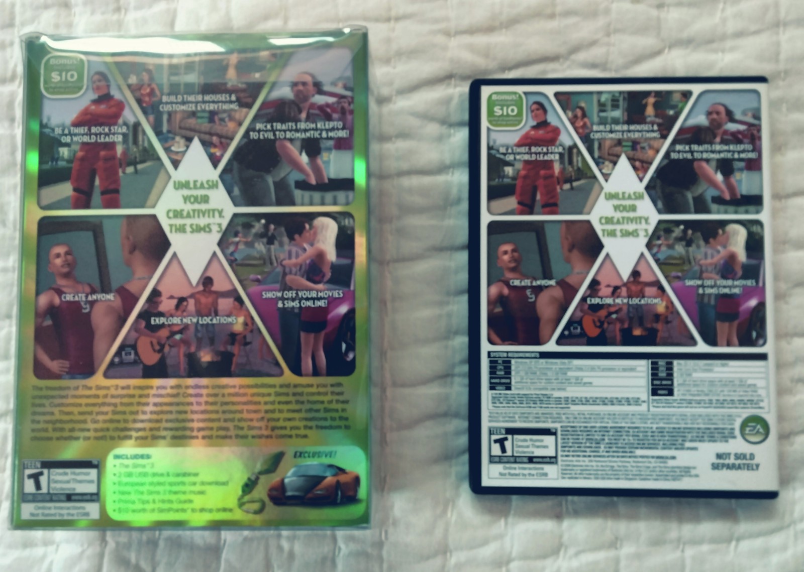 Sims 3: Collector’s Edition (Windows/Mac, 2009) with usb