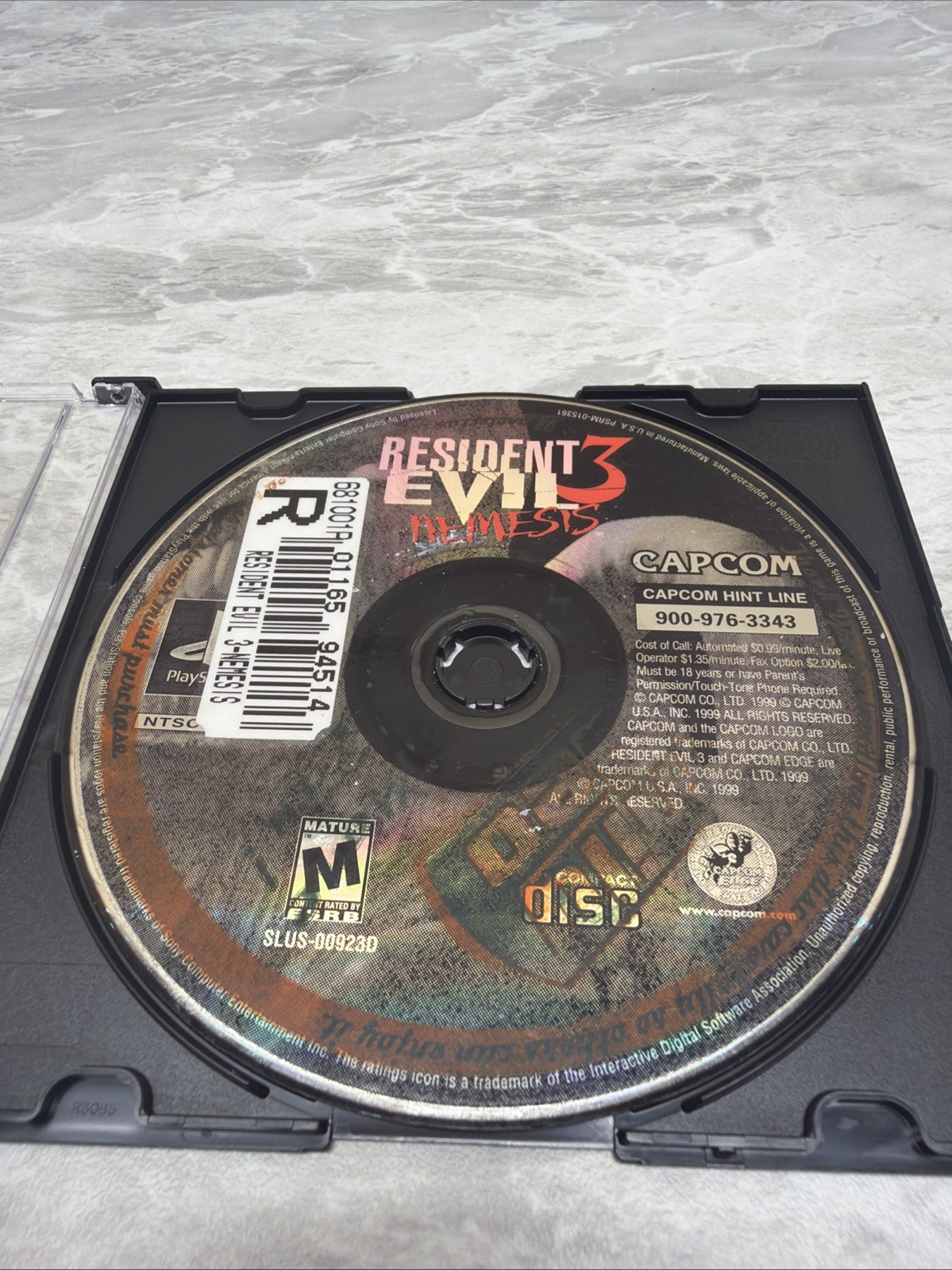 Resident Evil 3 Nemesis (PlayStation 1 PS1) Game Disc Only Resurfaced ✅