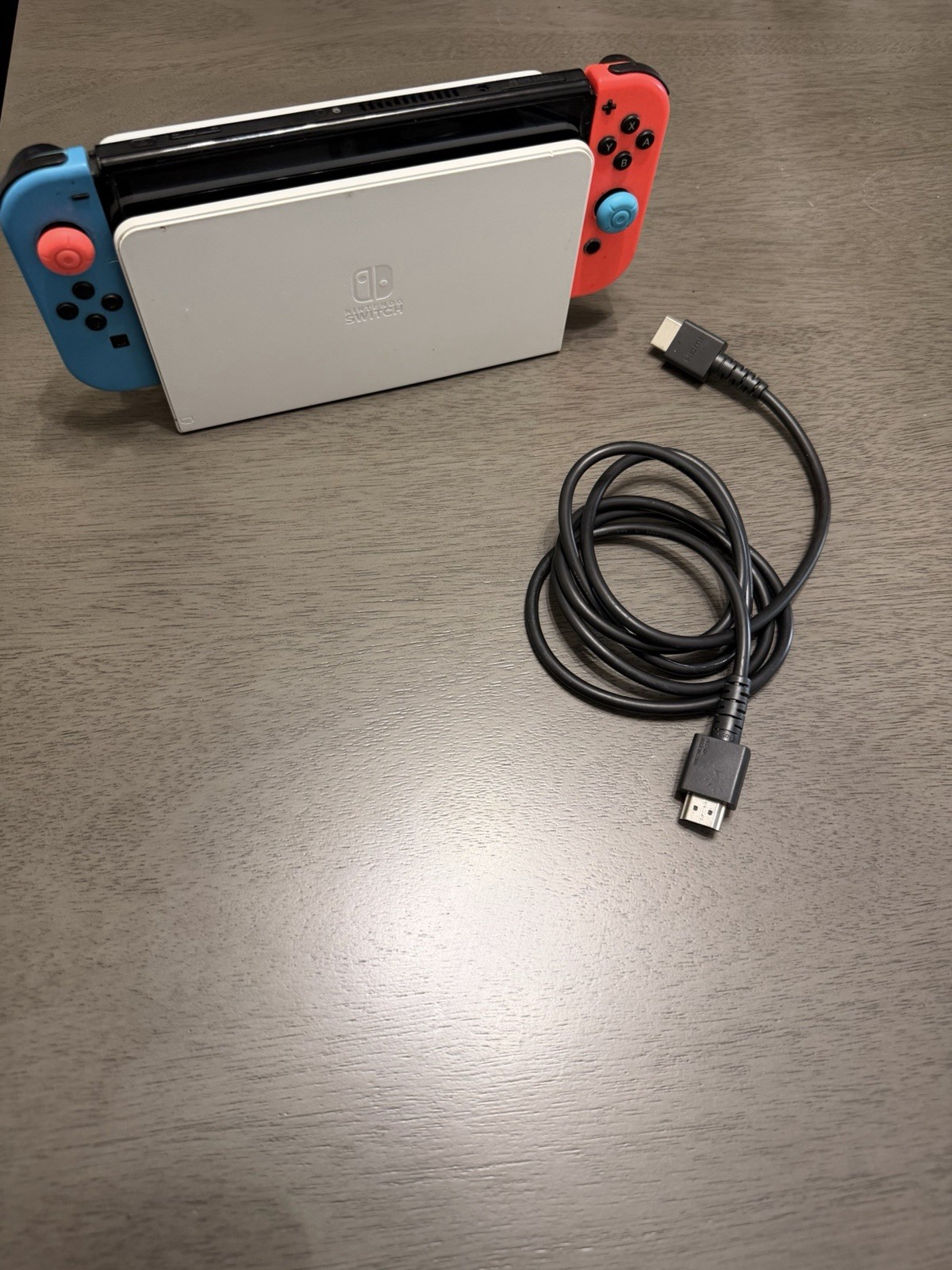 Nintendo Switch Console w/ White Dock & Red/Blue Joy-Con Controllers HDMI