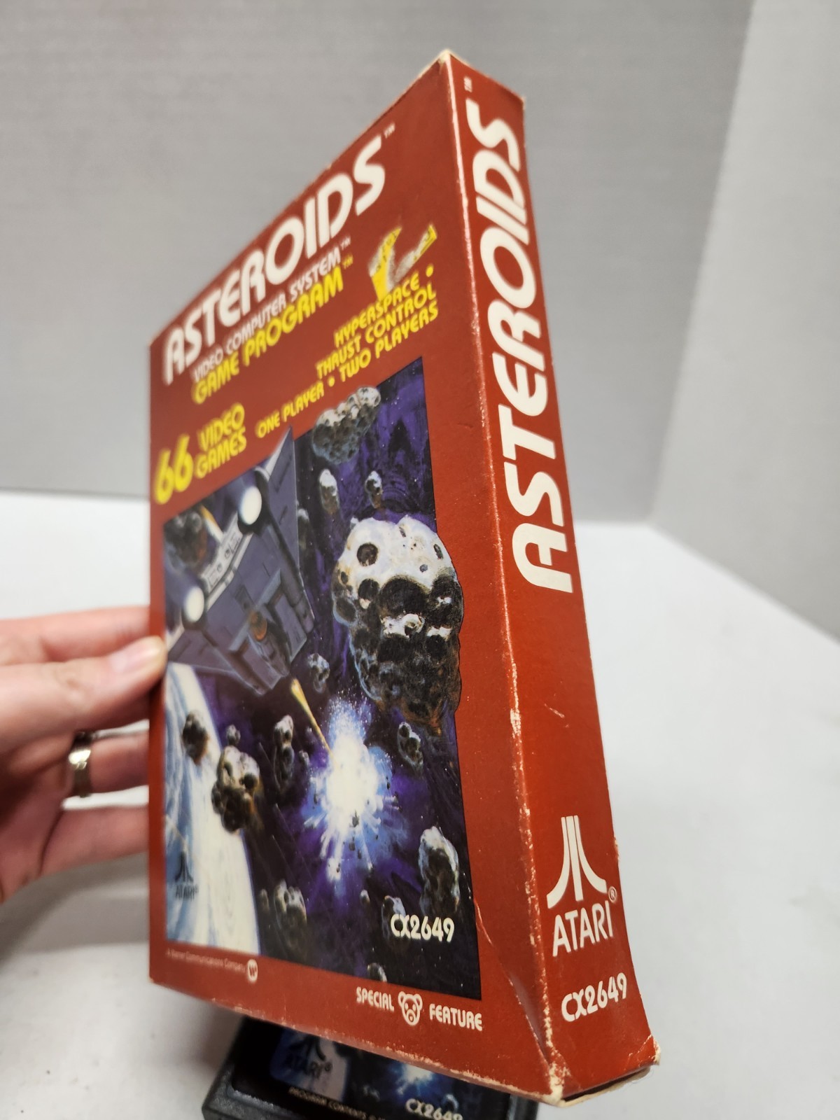 Asteroids (Atari 2600, 1981) Box And Cartridge