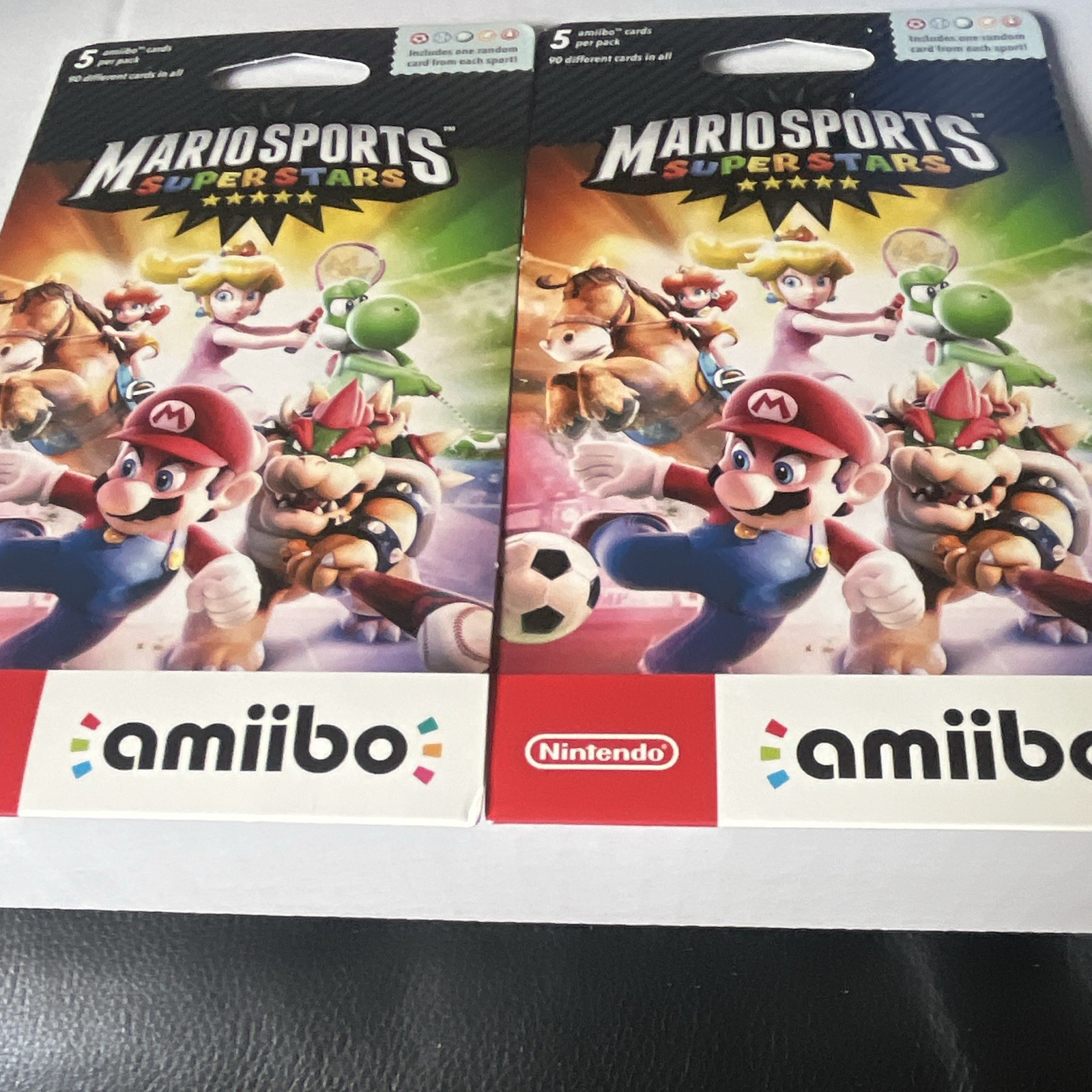 Nintendo amiibo Mario Sports Superstars Character Card Packs Lot of 2 (5ct)