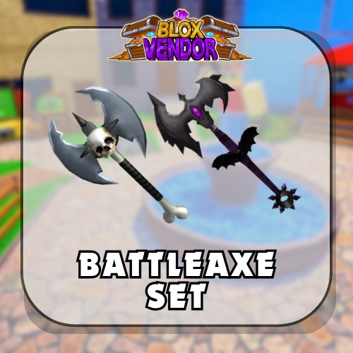 Murder Mystery 2 MM2 | Battleaxe Set | Godly Knives and Guns