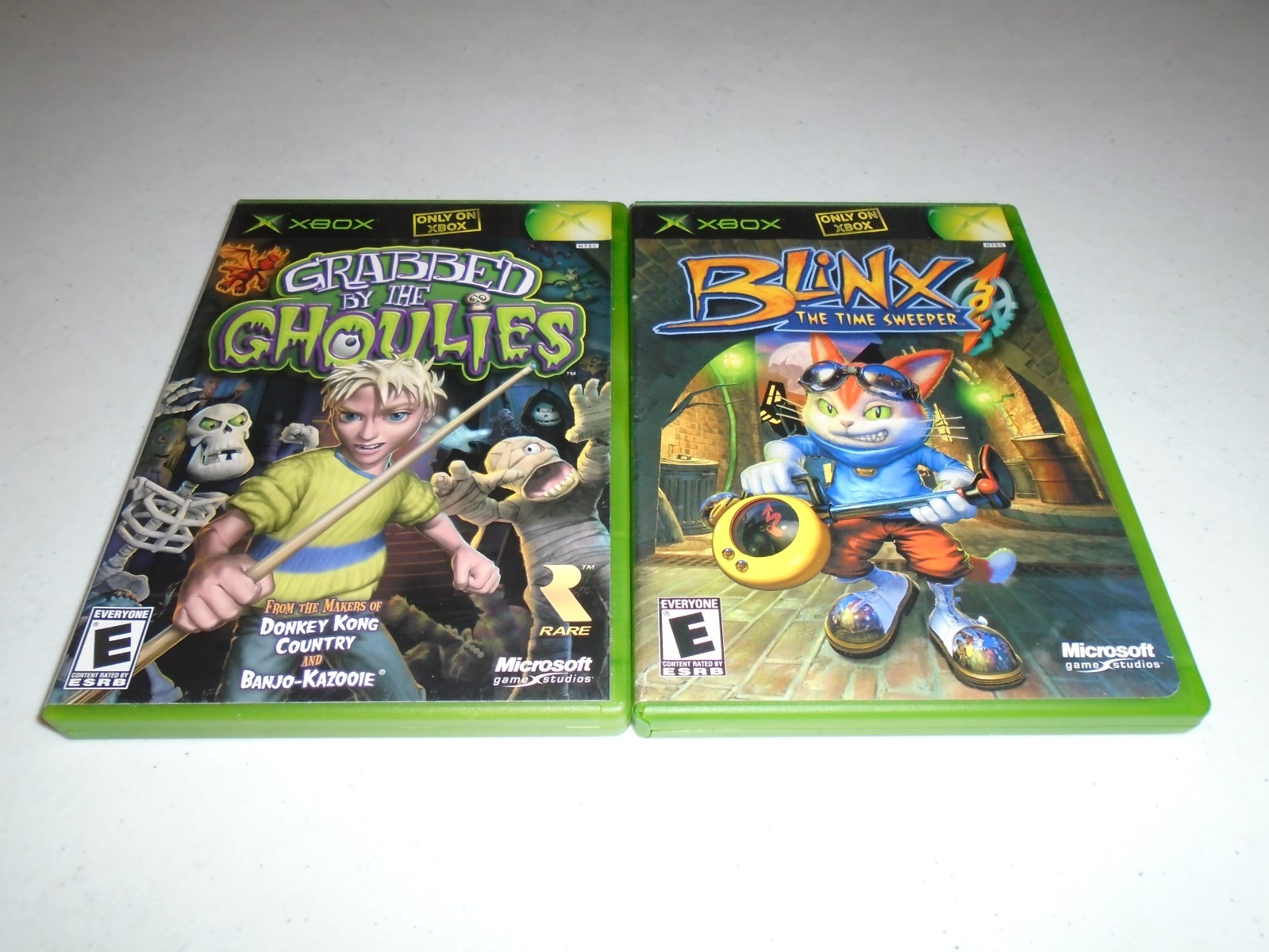 Grabbed by the Ghoulies & Blinx The Time Sweeper ☆☆ Complete Original Xbox games