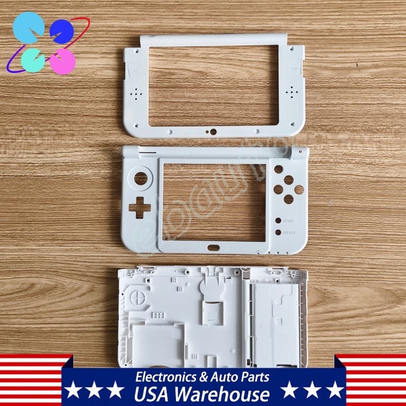 3in1 Top Middle Frame Bottom Housing Shell Case Cover For Nintendo New 3DS XL LL