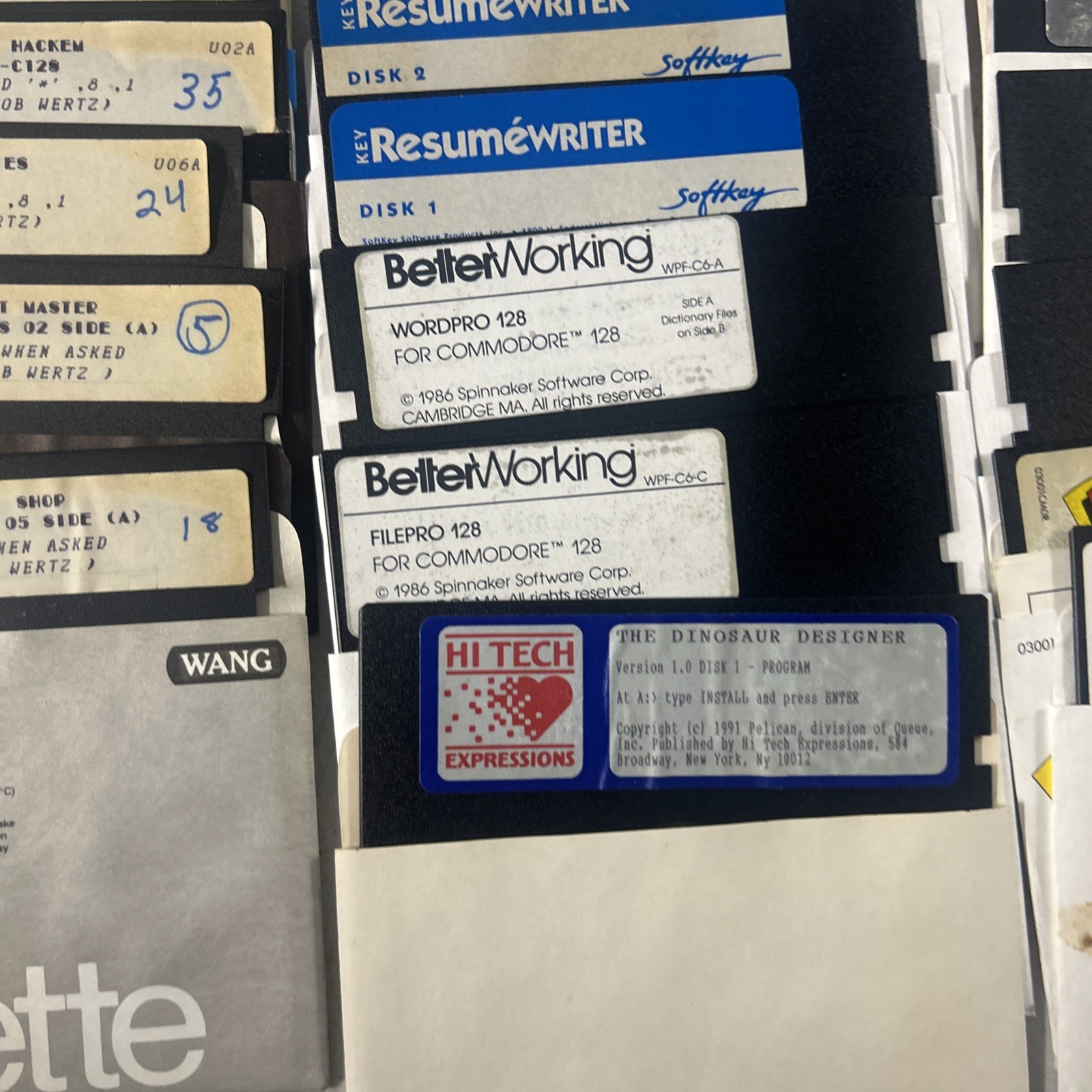 Commodore 64 Floppy Disks With Games Selling As Is for Blank Disk LOT Of 60
