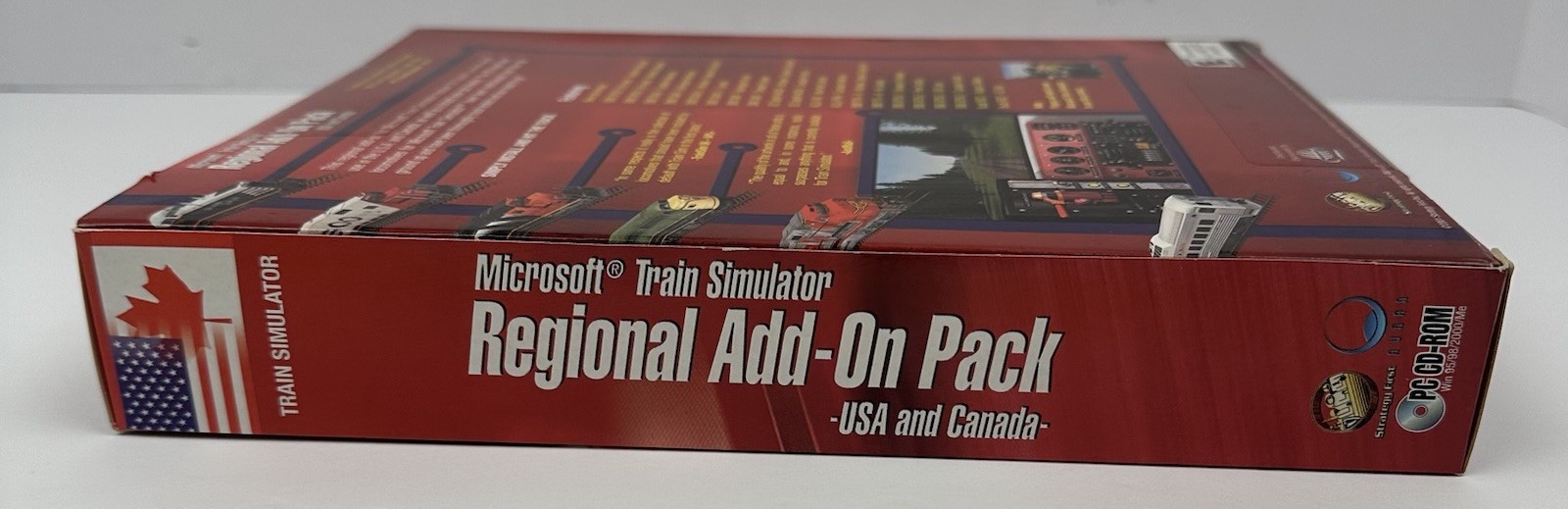 Microsoft Train Simulator USA Canada Regional Add-On Pack PC Big Box SEALED NOS