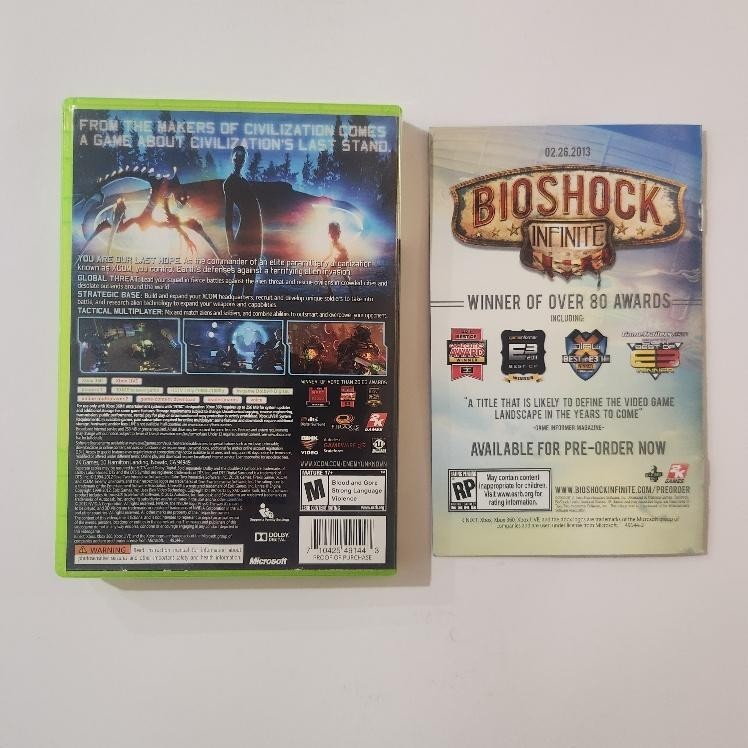 XCOM: Enemy Unknown (Microsoft Xbox 360, 2012) Complete with Manual CIB