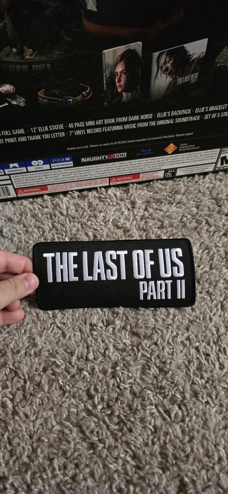 The Last of US Part II PS4 Collectors Edition Statue Set with Box