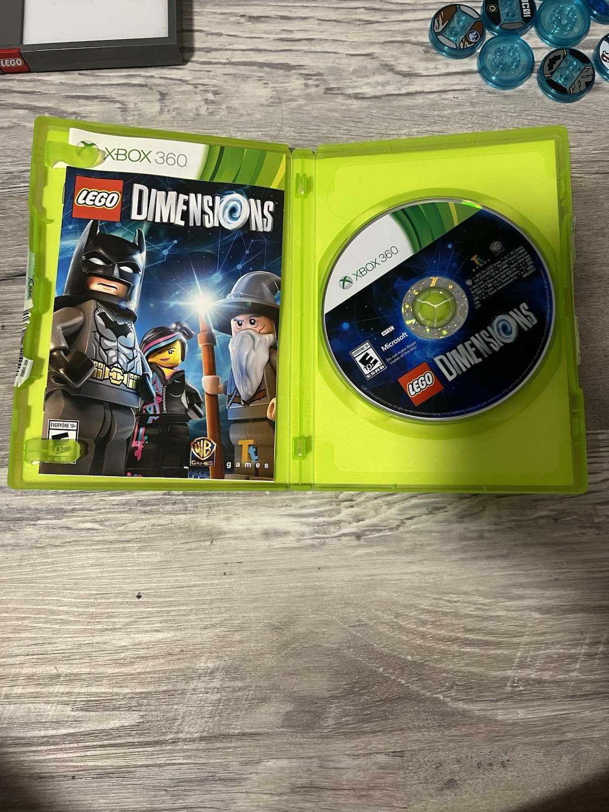 Lego Dimensions Giant Lot – Game Base, Game Disk w/ Case, & Over 2 Dozen NFC Tag