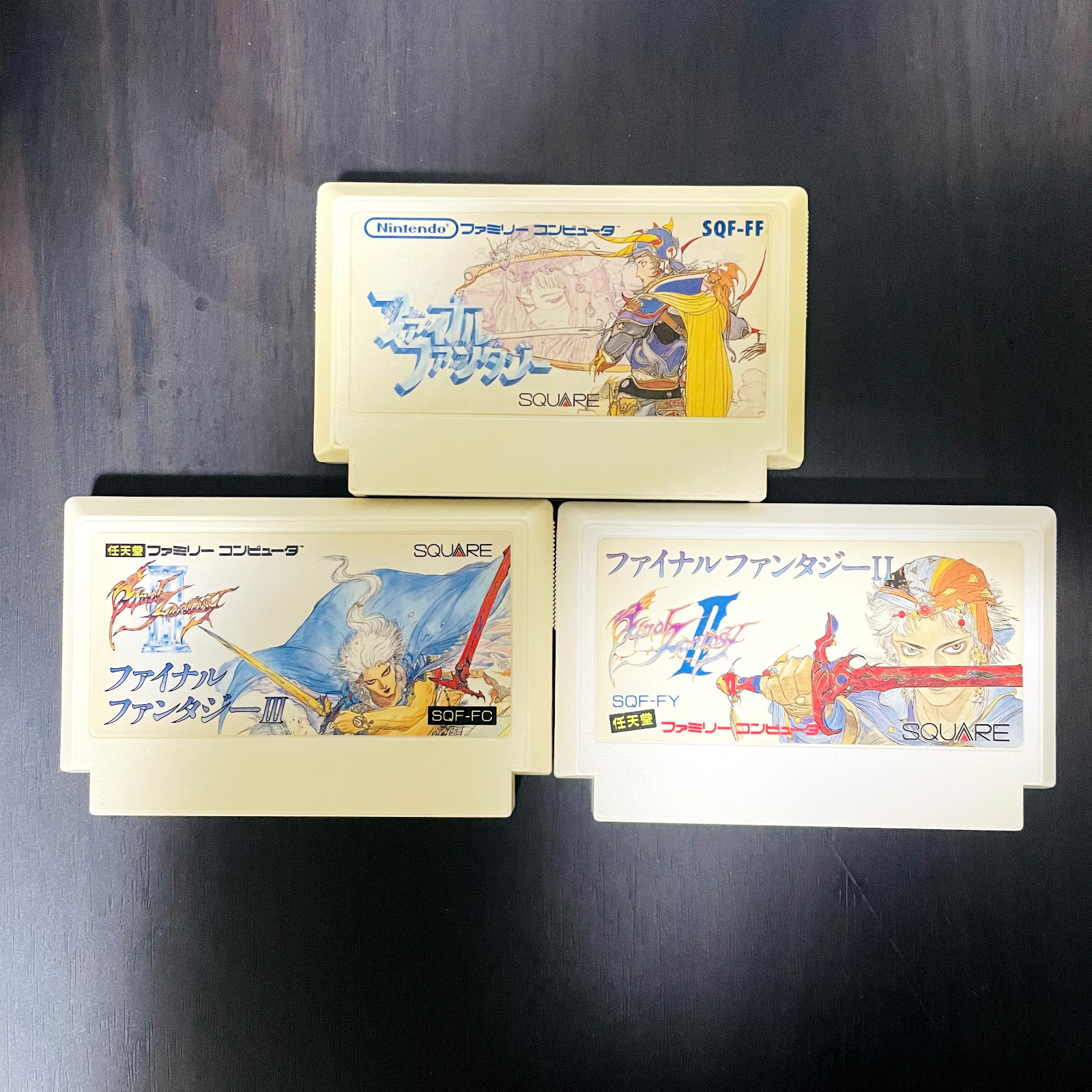 Final Fantasy 1 & 2 & 3 Square Nintendo Famicom Japanese Version Retro Games
