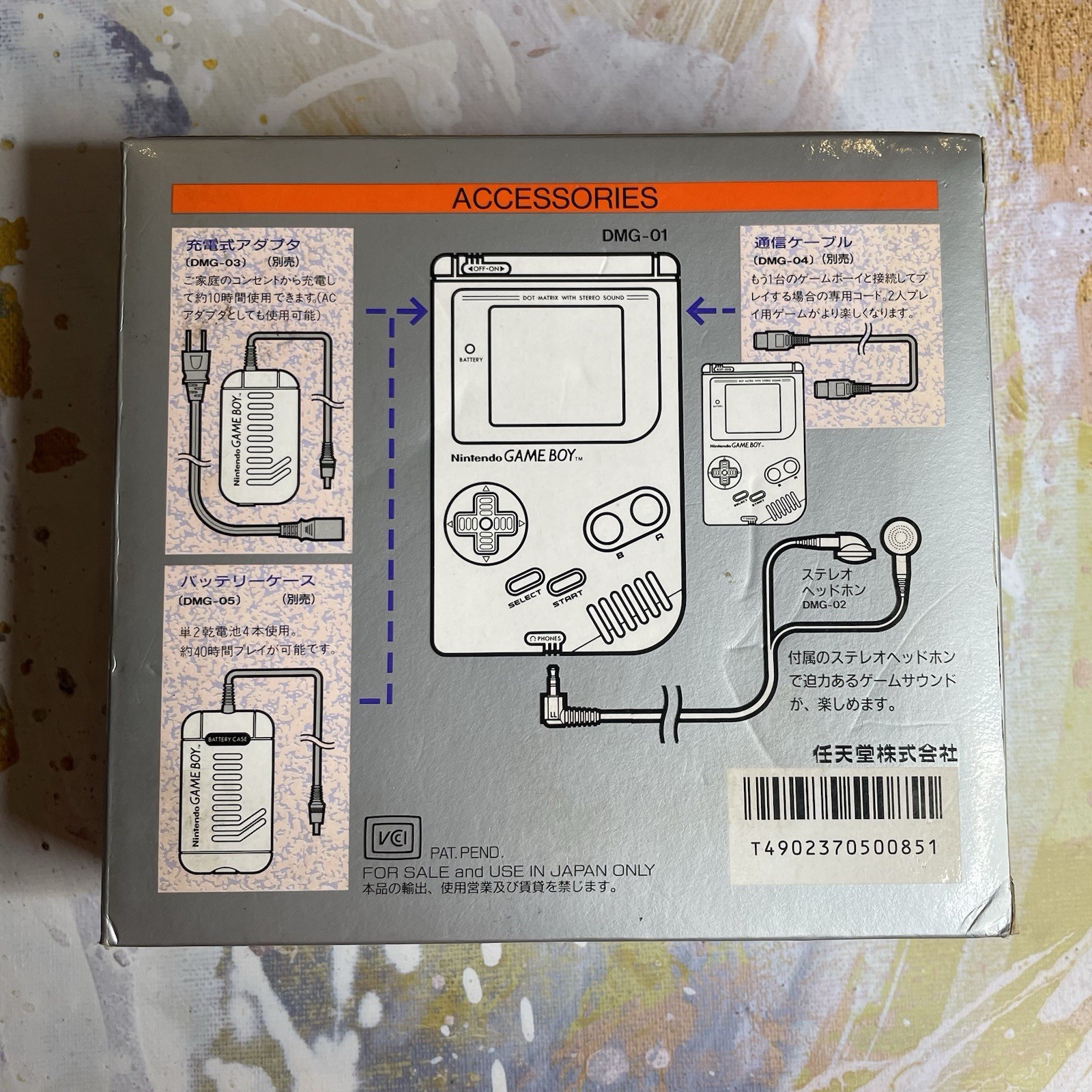 Original Nintendo GameBoy DMG-01 Handheld Console Gray CIB Complete In Box