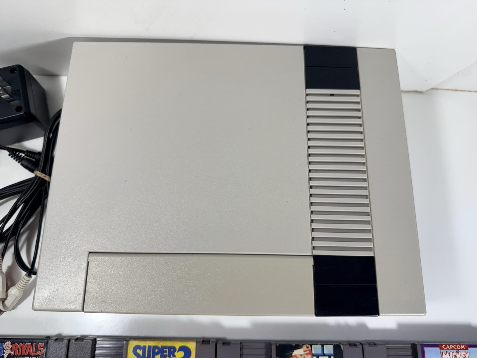 Nintendo NES Console System Bundle NEW 72 PIN Super Mario 8 Fun Games RESTORED!