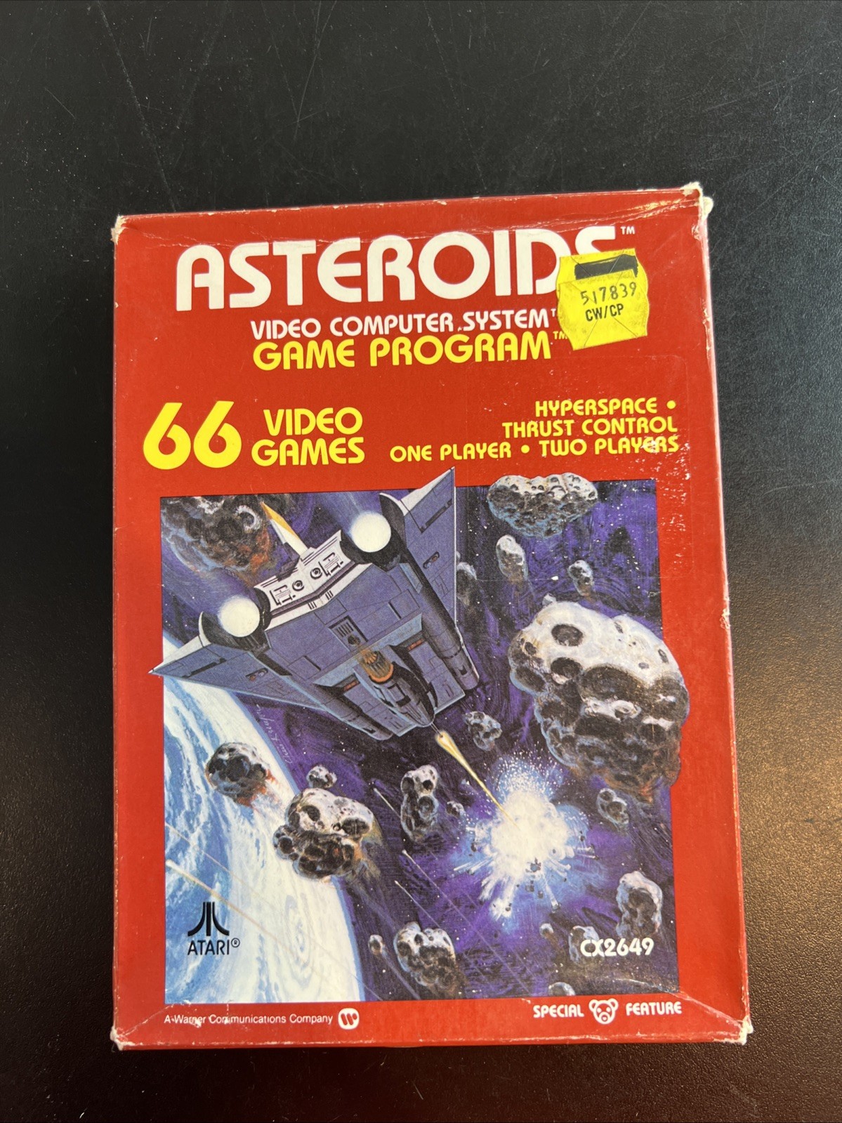Sealed In Box NEW Vintage Atari Asteroids 1981 Game Cartridge. See Below