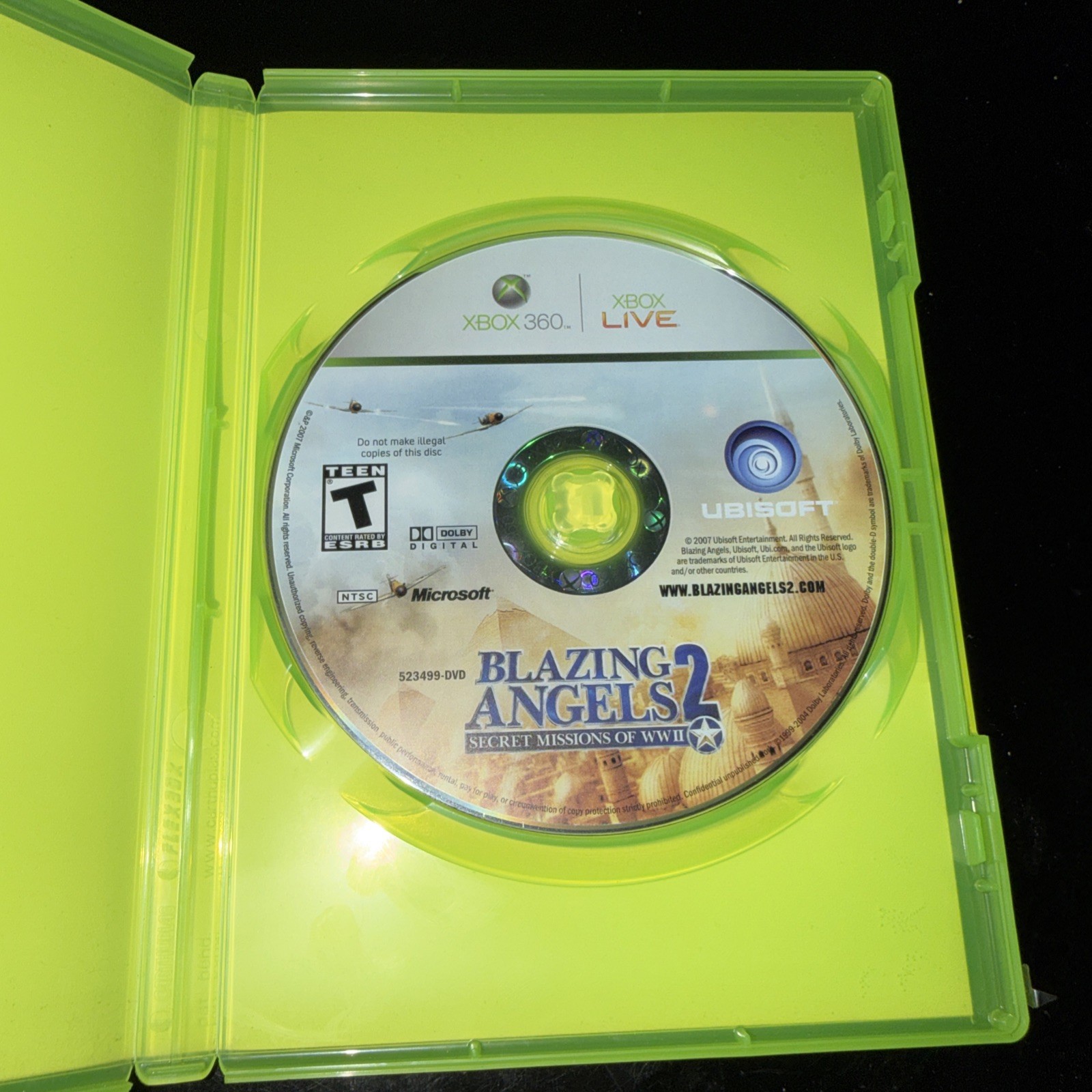 Blazing Angels 2: Secret Mission of WWII ( Xbox 360 ) – Untested, In Wrong Box