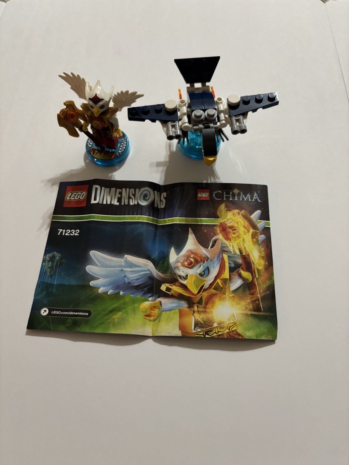LEGO Dimensions Minifigure & Vehicle Lot w/ Manuals Bart, Finn, Emmet 2016