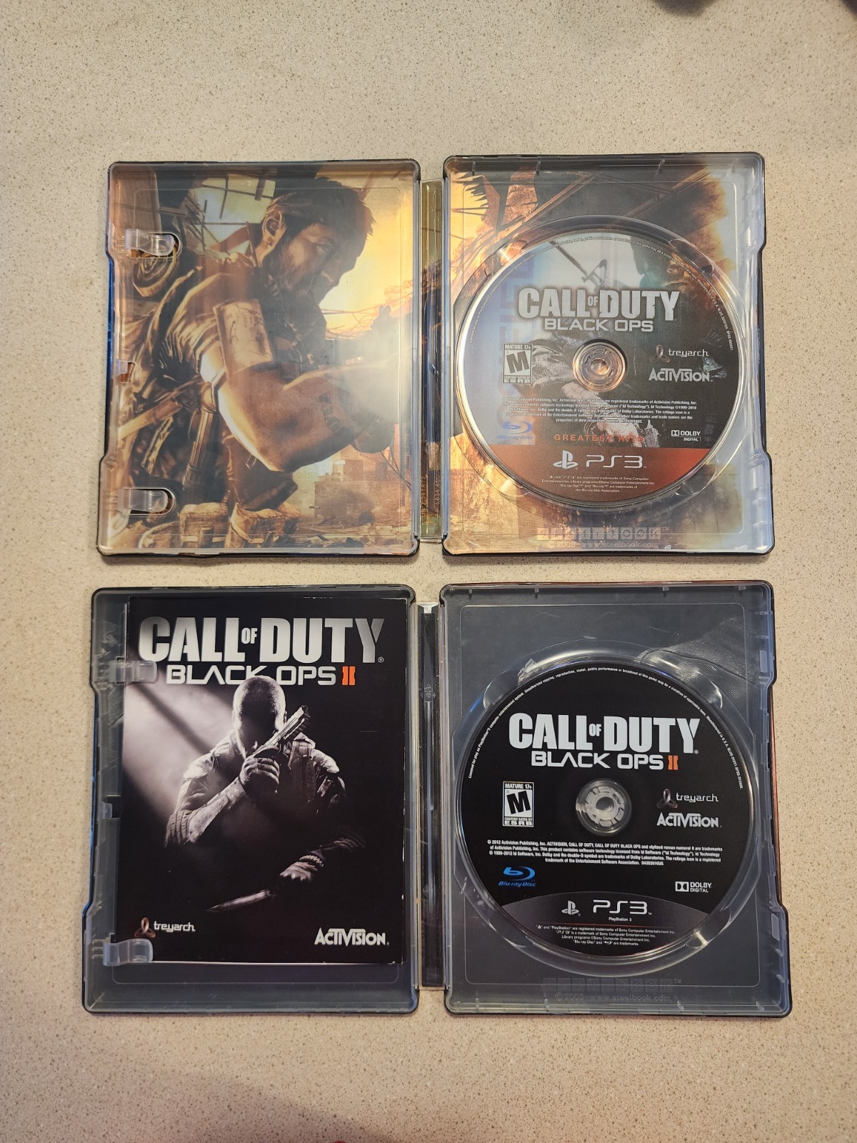 Call Of Duty Steel Case Collection Lot – Some Physical Copies Of Games Included