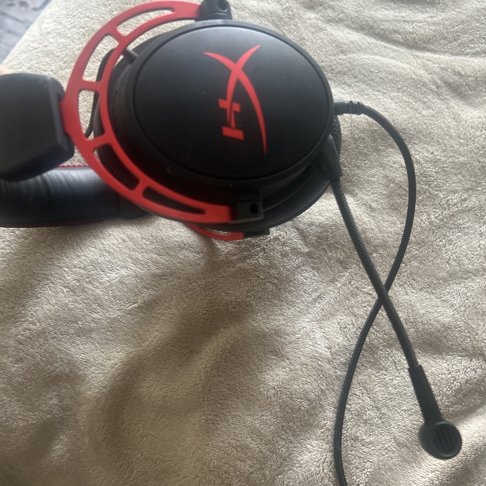 HyperX Cloud Alpha Gaming Headset Red- Preowned Audio Cable