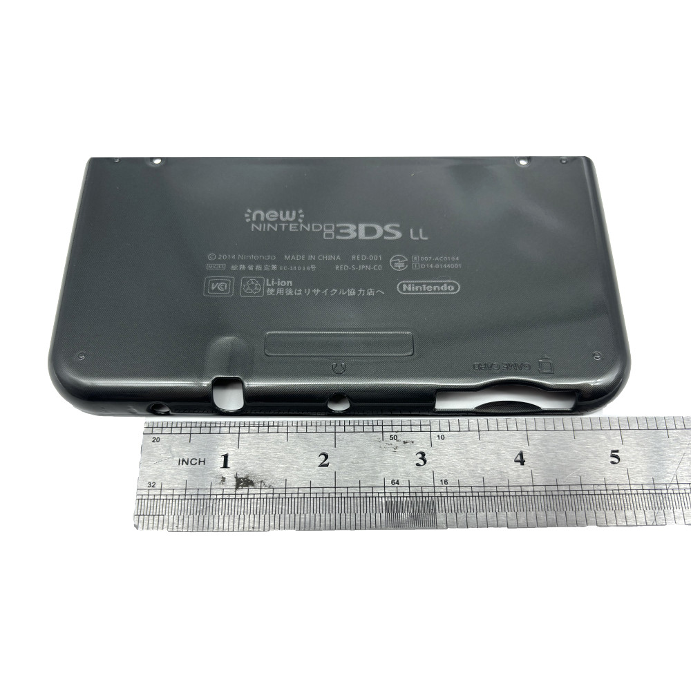For New Nintendo 3DS XL LL Black Housing Shell Front Back Case Top+ Bottom Cover