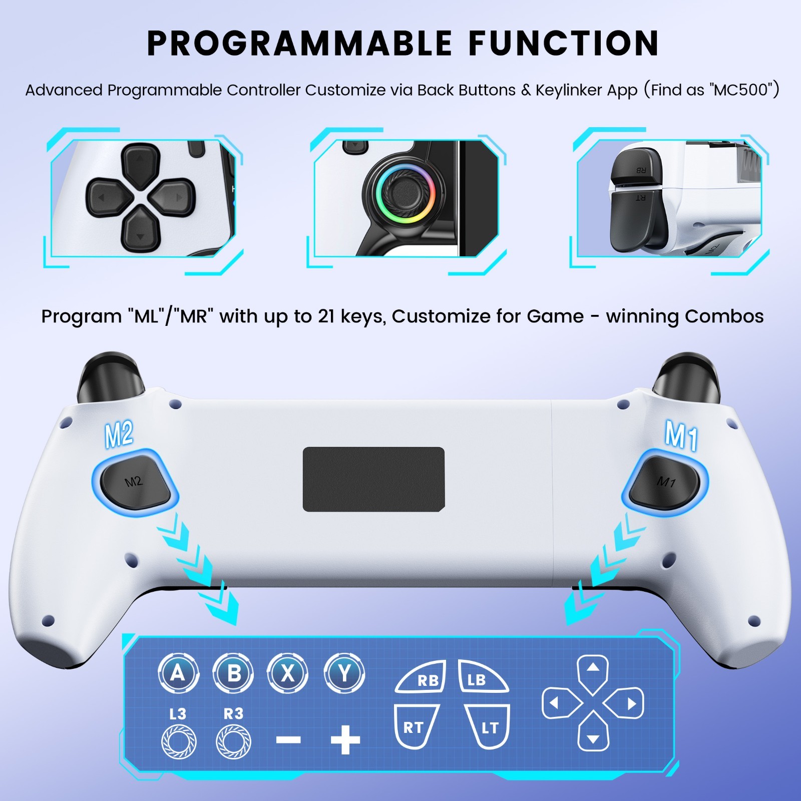 for Switch 2/OLED/iOS/Android Wireless Bluetooth Mobile Phone Game Controller