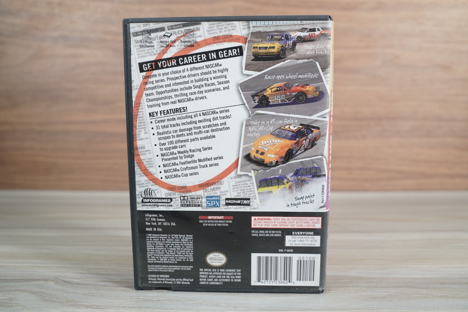 NASCAR: Dirt to Daytona (Nintendo GameCube, 2002) Complete CIB