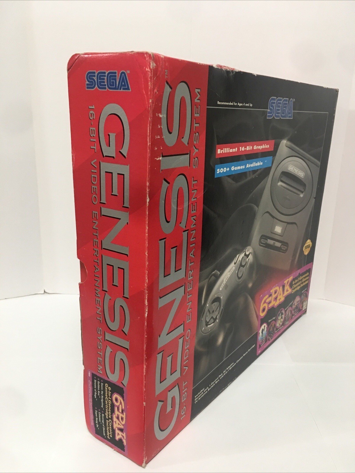 Sega Genesis Model 2 Console Complete in Box 6 Pak System CIB