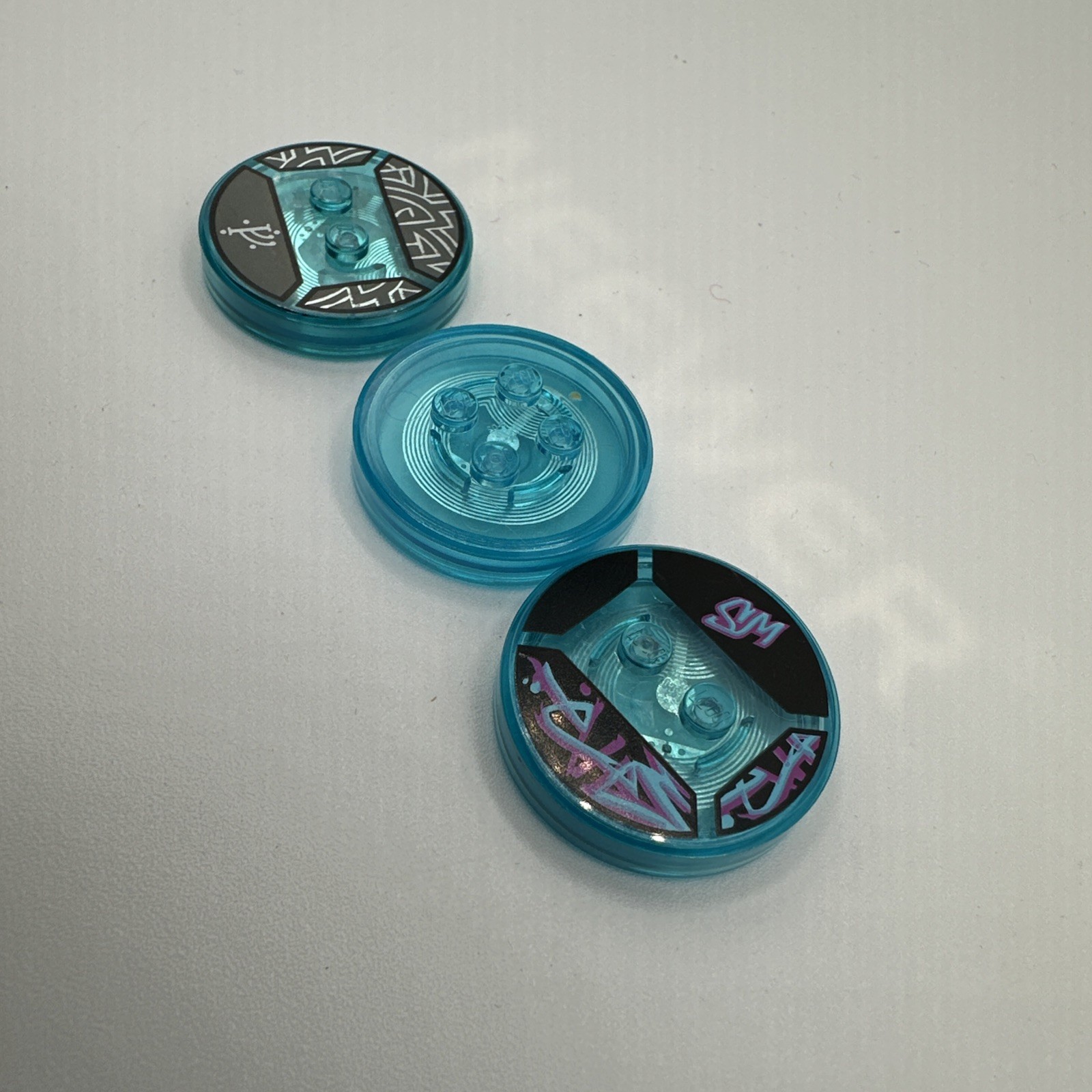 LEGO Dimensions Toy Tag Discs Lot of 3 Batman Gandalf Wyldstyle Bases