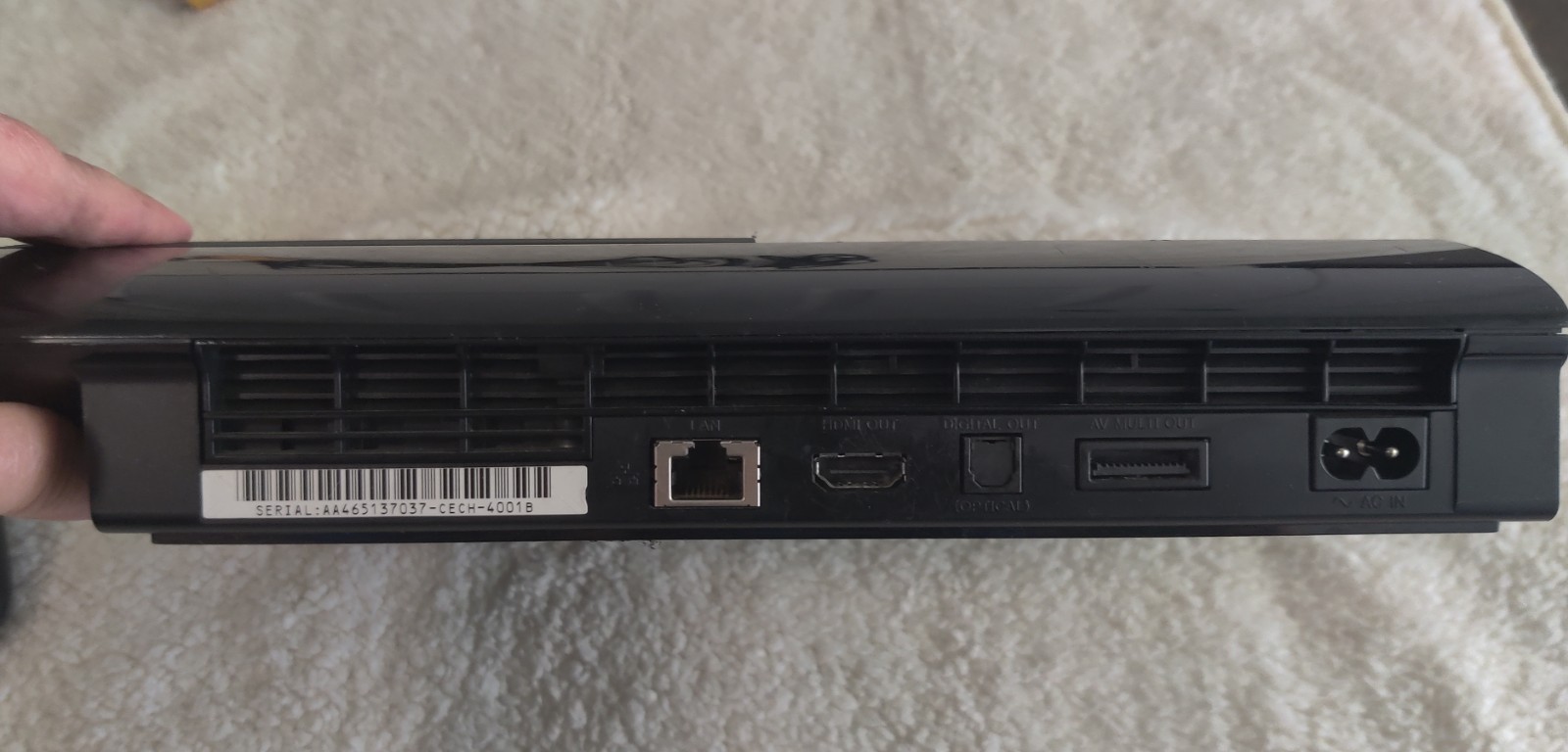 Sony PlayStation3 250GB Super Slim Black PS3 Video Game Console CECH-4001B *Read