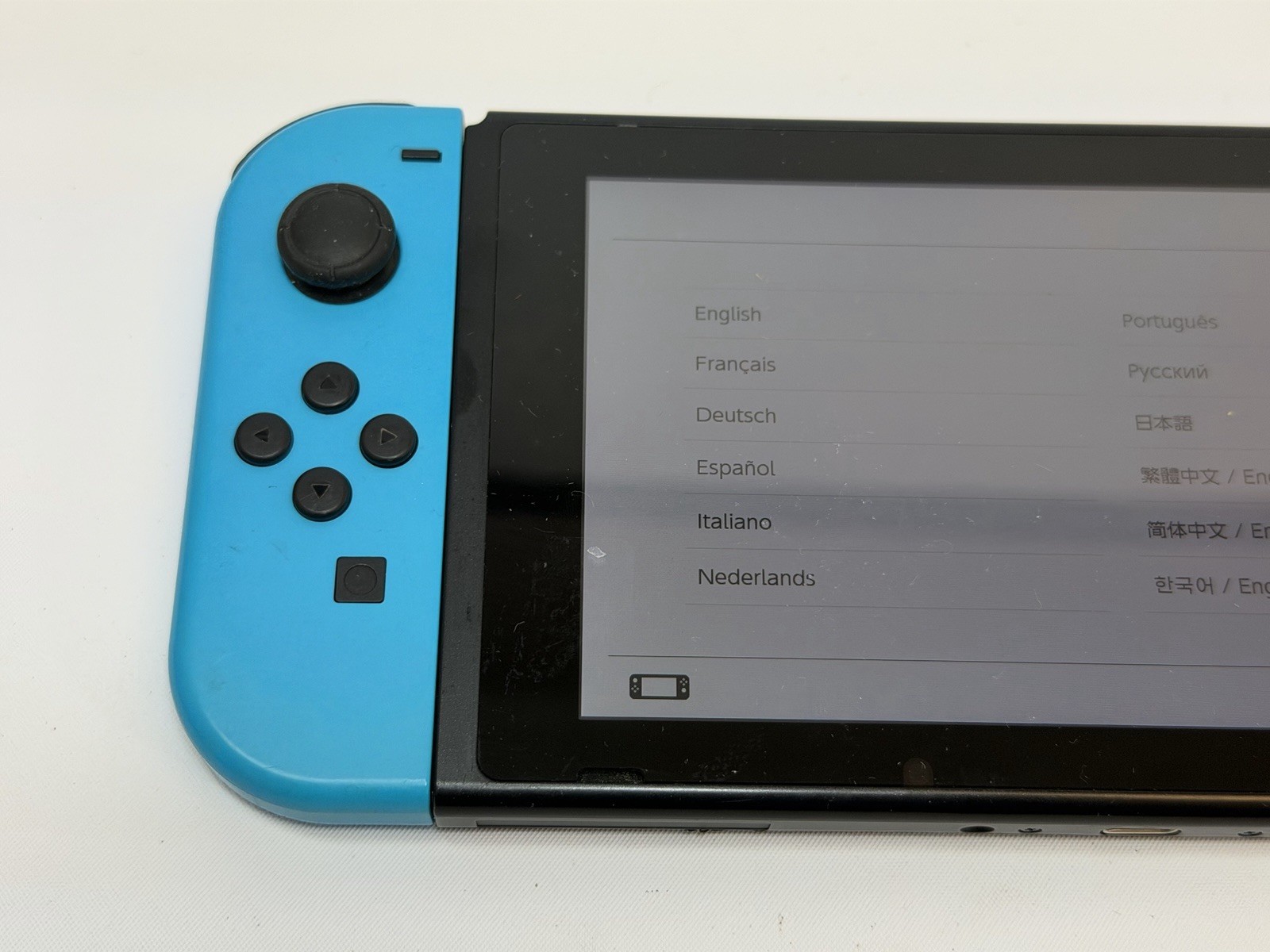 Nintendo Switch HEG-001 Console Gaming System Blue & Red Neon