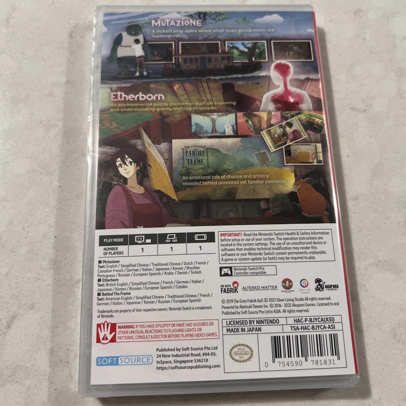 Akupara Narrative Pack Switch SHIPS FAST FROM USA (Soft Source)