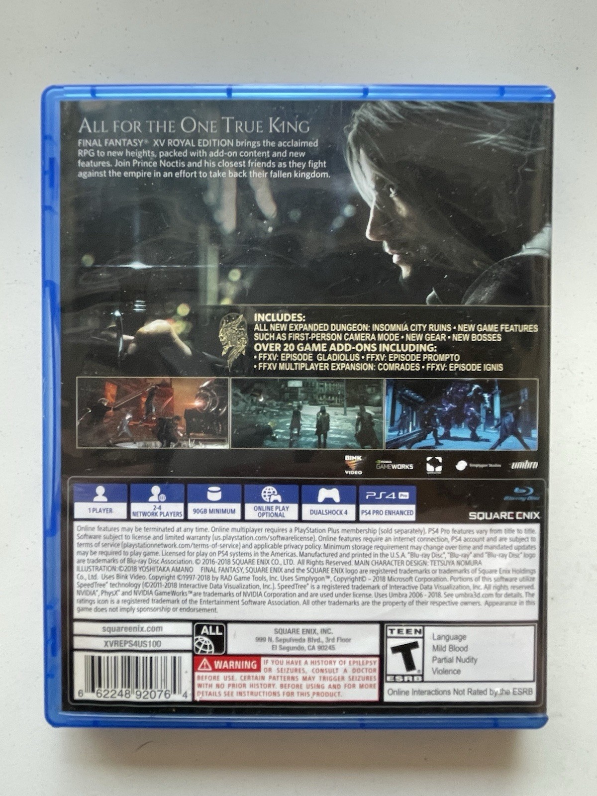 Final Fantasy XV Royal Edition PS4 PlayStation 4 Complete Square Enix Game