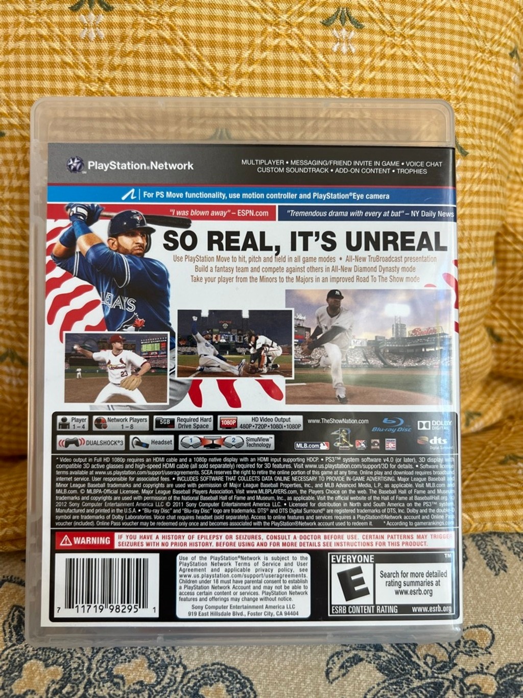 Sony MLB 12 The Show PS3 Video Game