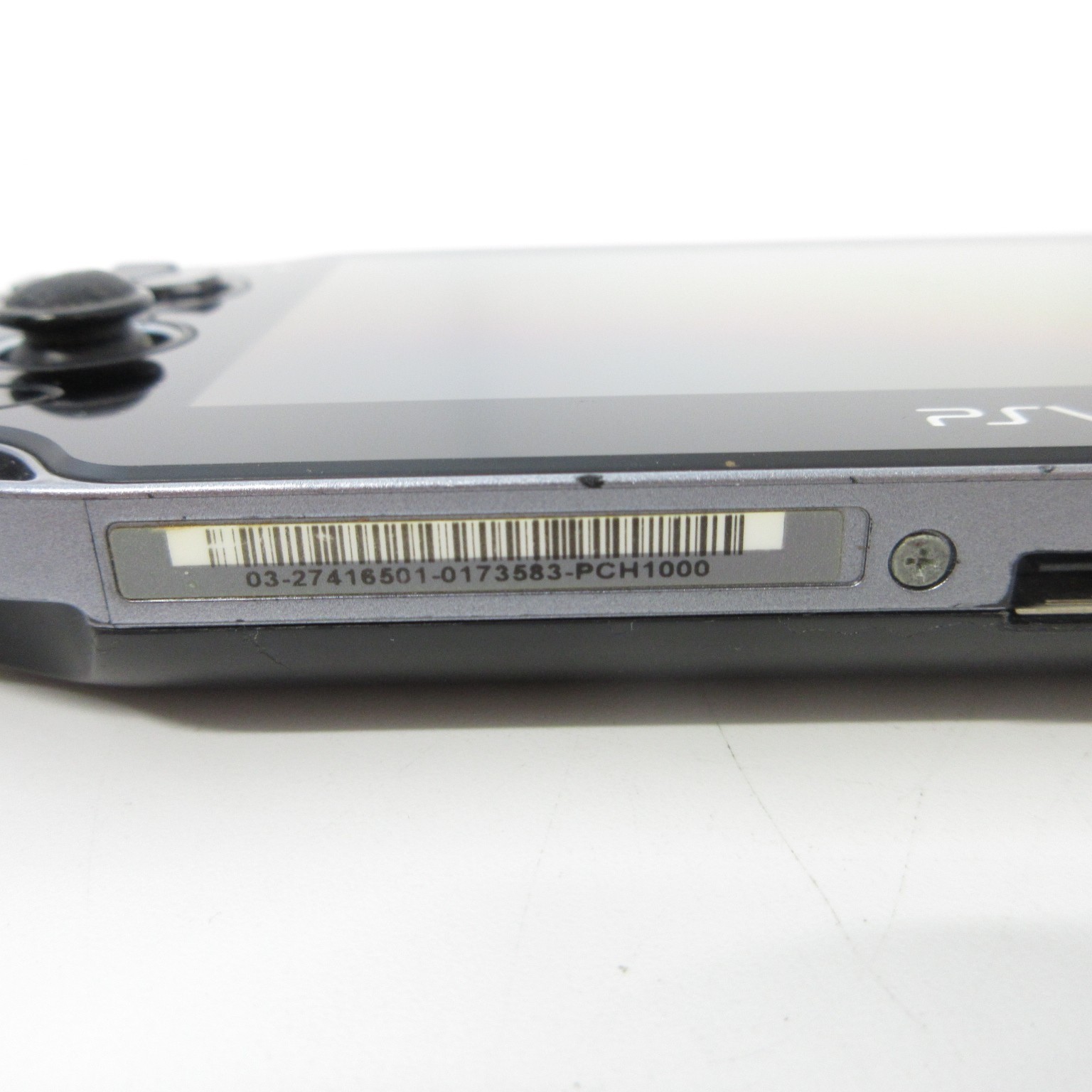 【Excellent】Sony PS Vita PCH-1000 Crystal Black Wi-Fi Model Console only #RET0504