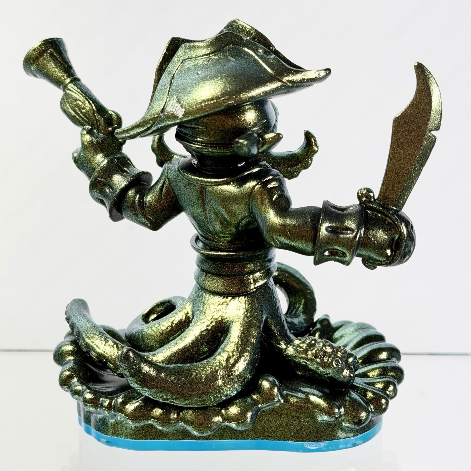Skylanders Swap Force Swappable Metallic Green Gold Wash Buckler Character Loose