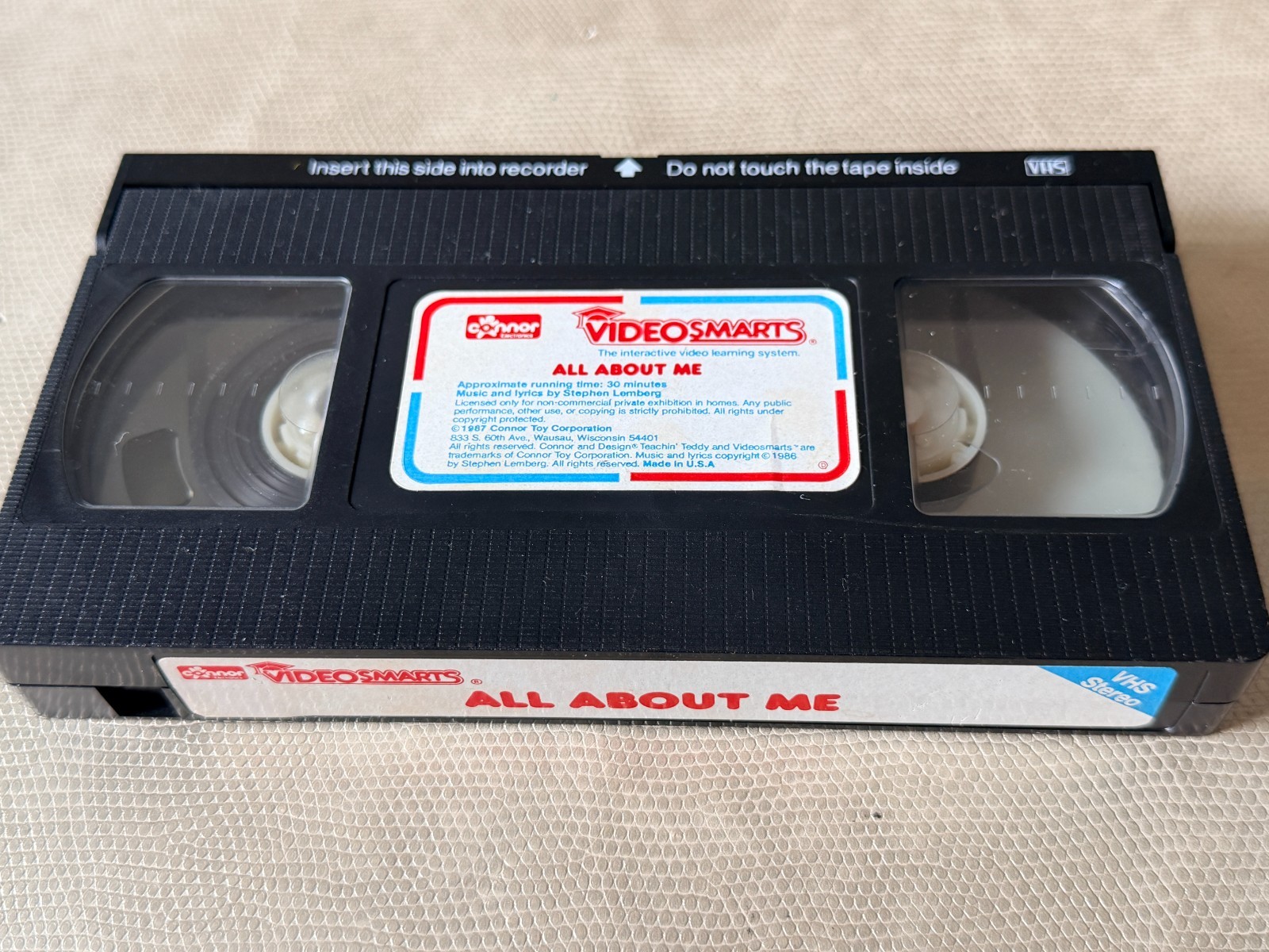 Vintage 1989 Connor Toy Video Phone from Videosmarts with 5 VHS Tapes – UNTESTED