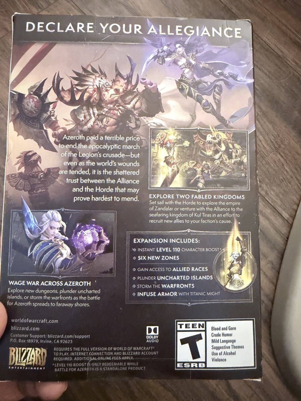 World of Warcraft: Battle for Azeroth Expansion Set – PC Game new damaged box