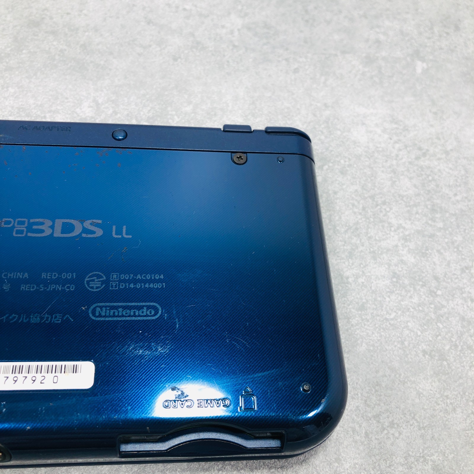 [Top IPS / EX+3] New Nintendo 3DS LL XL Metallic Blue console Japan NTSC-J 6-123