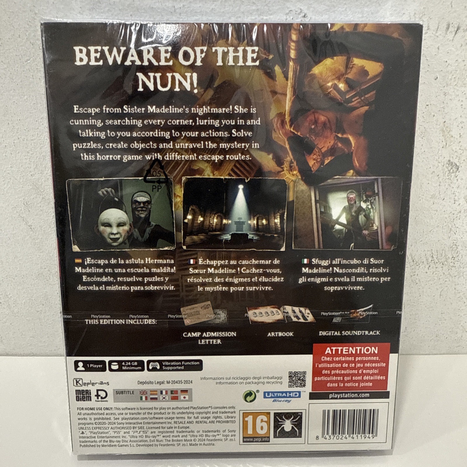 Evil Nun: The Broken Mask – Unholy Edition (PS5 (Sony Playstation 5) (UK IMPORT)