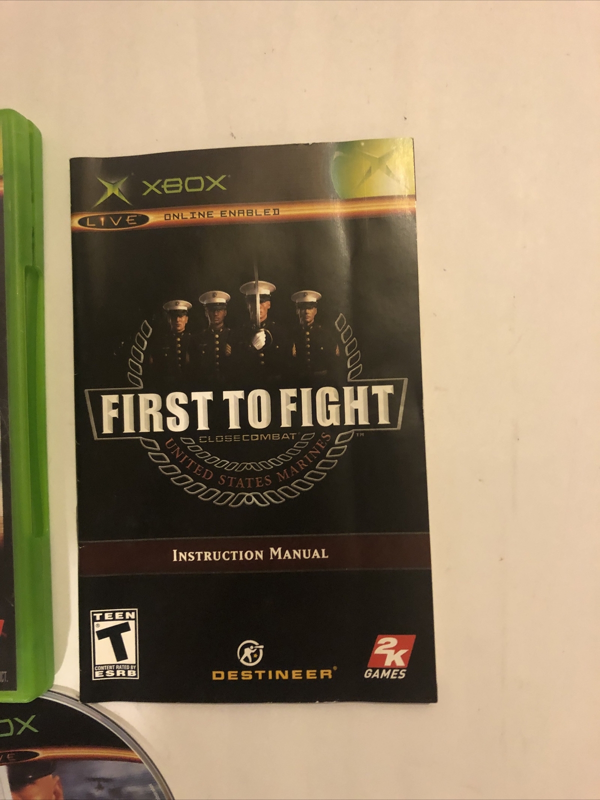 Close Combat First to Fight Microsoft Xbox Video Game Complete