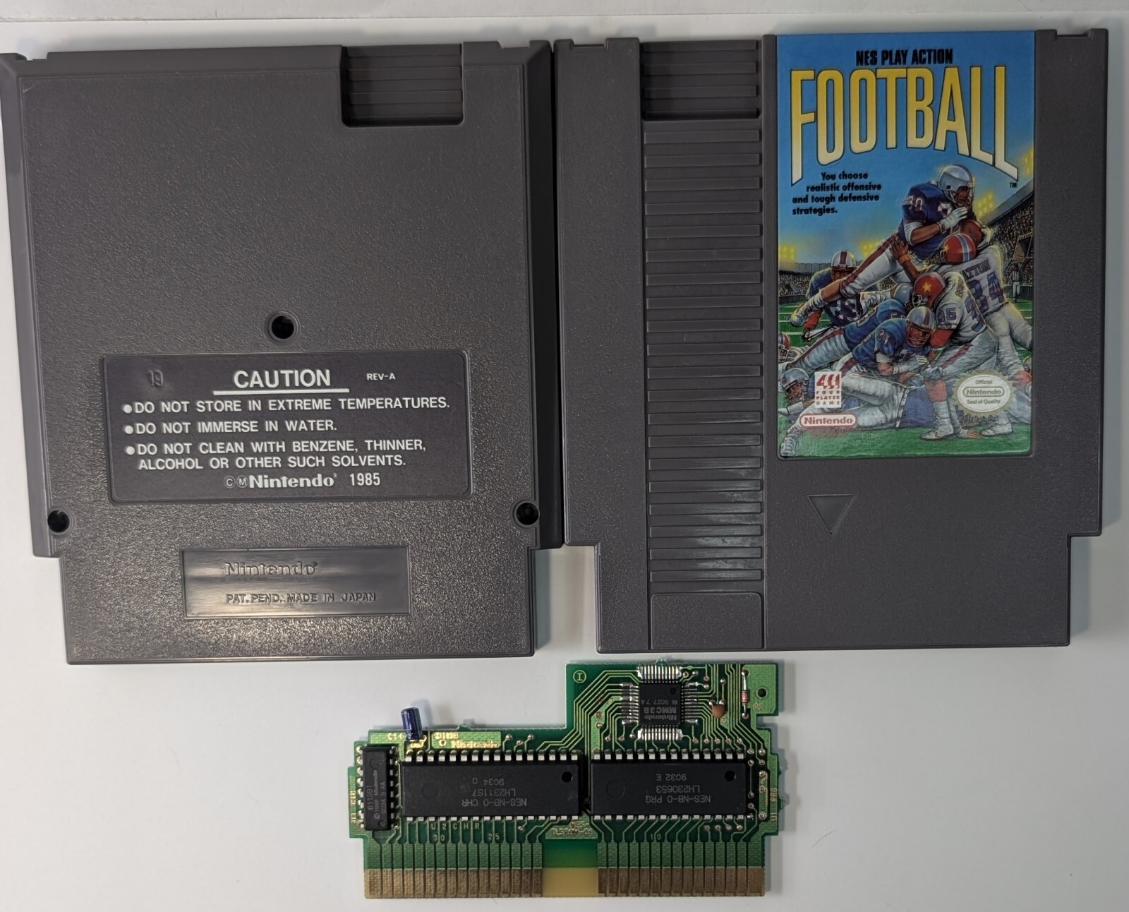 NES Play Action Football Nintendo Entertainment System Cleaned & Tested Working