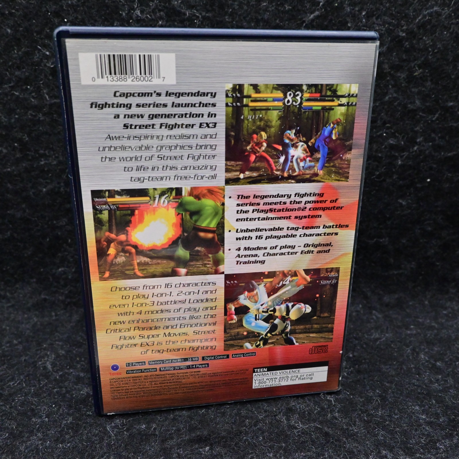 Street Fighter EX3 (Sony PlayStation 2 PS2) Complete CIB Tested Case