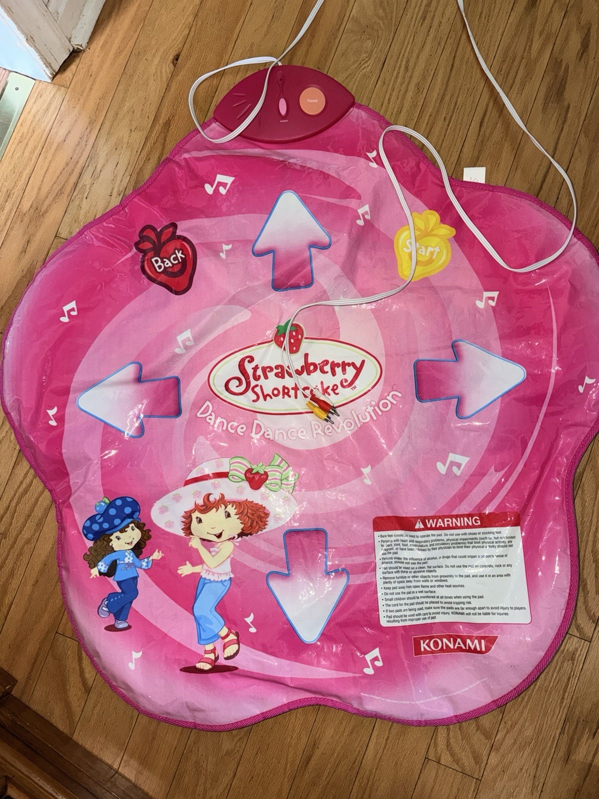 KONAMI Strawberry Shortcake Dance Dance Revolution Wired Dance Pad, Pink
