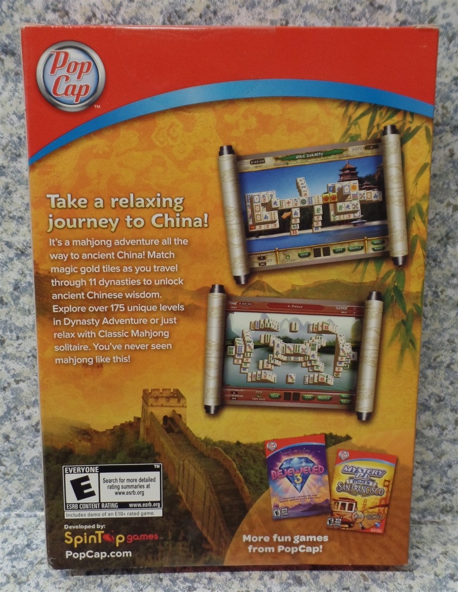 Video Game PC Mahjong Escape Ancient China NEW SEALED BOX