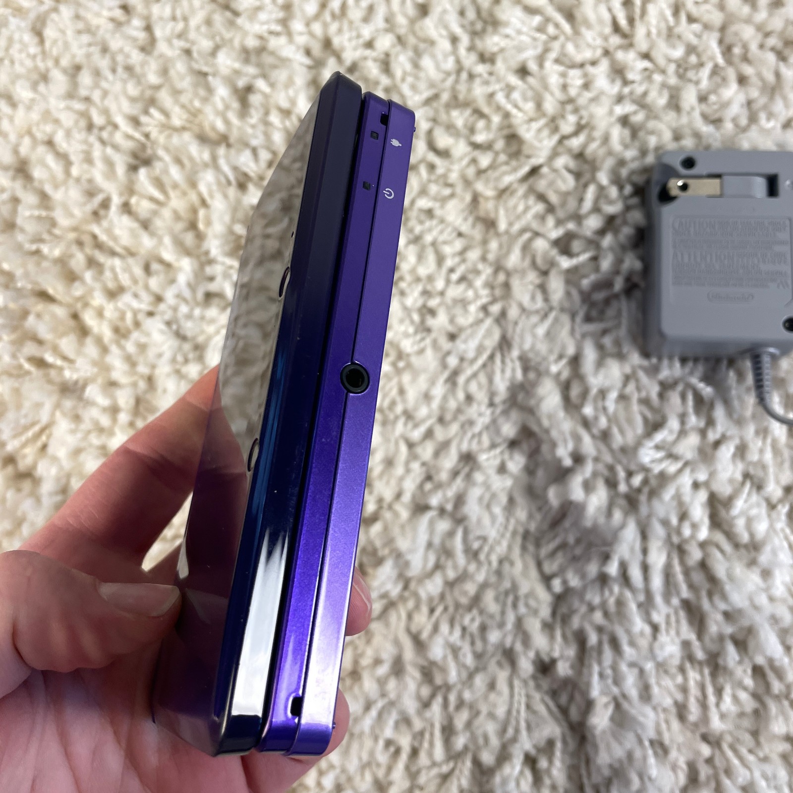 Nintendo 3DS Midnight Purple Handheld Console System CTR-001 Tested