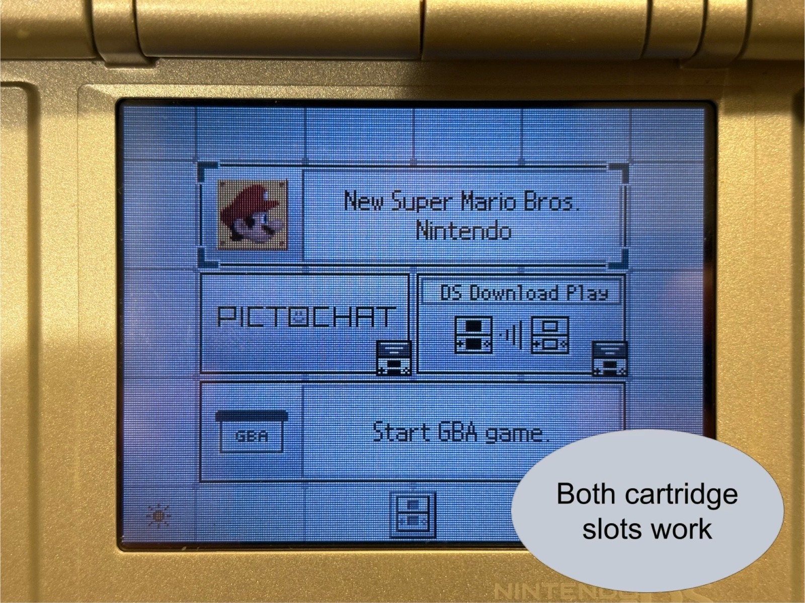 Nintendo DS Silver Handheld System – Great Condition! – TESTED AND WORKING (12D)