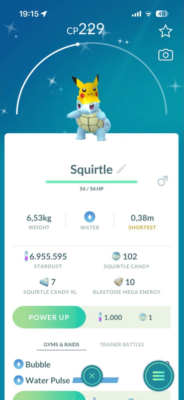 Pokémon Go Shiny Charmander/Squirtle/Bulbasaur wearing Pikachu visor – Trade/PTC