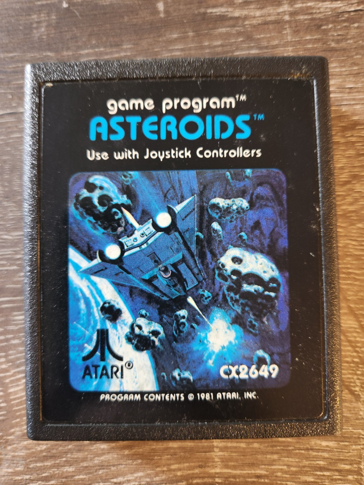 Atari 2600 Game Program 1981 Asteroids with Manual CX2649 – Good Condition
