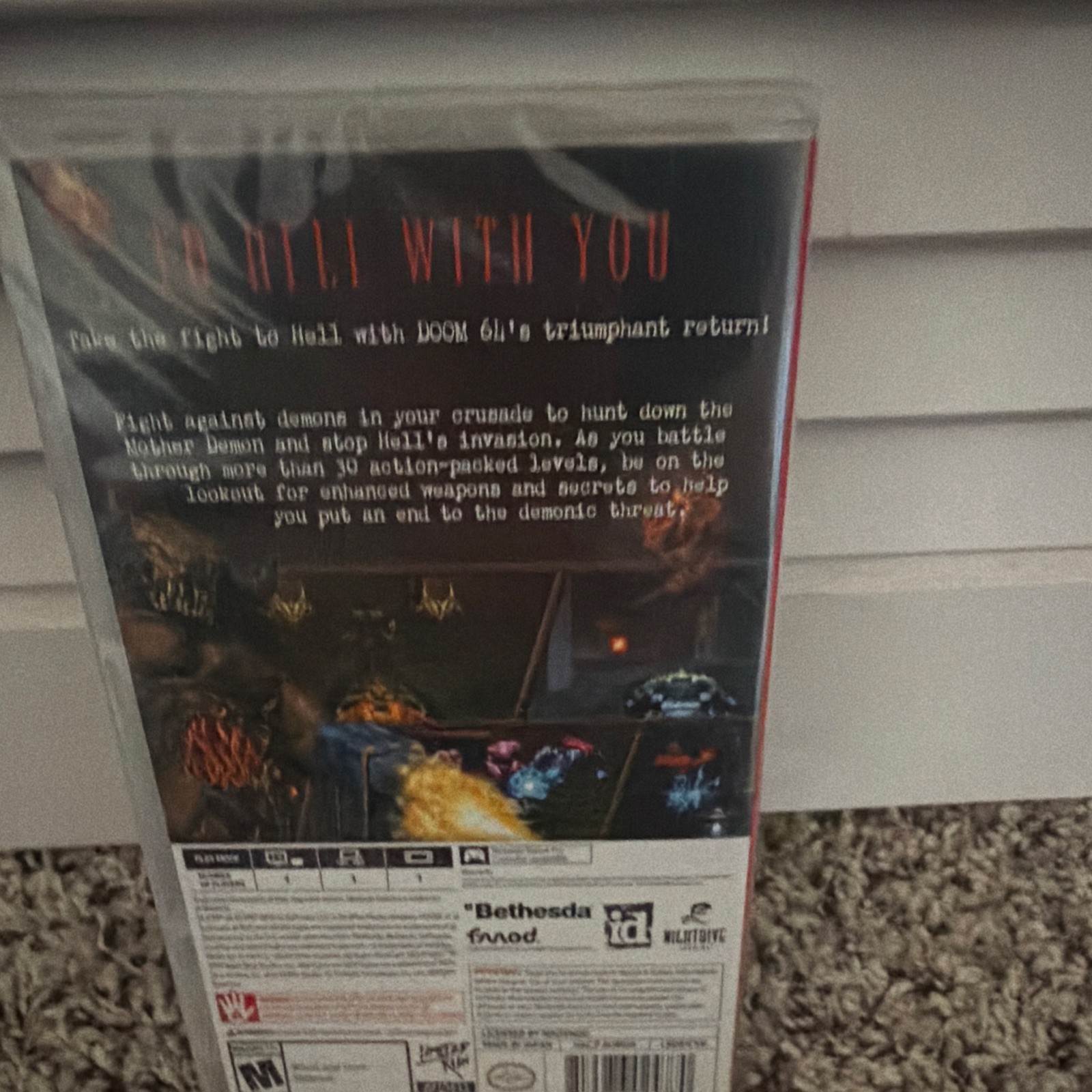 Bethesda DOOM 64 Nintendo Switch Doom Video Game Series M – Mature Rating
