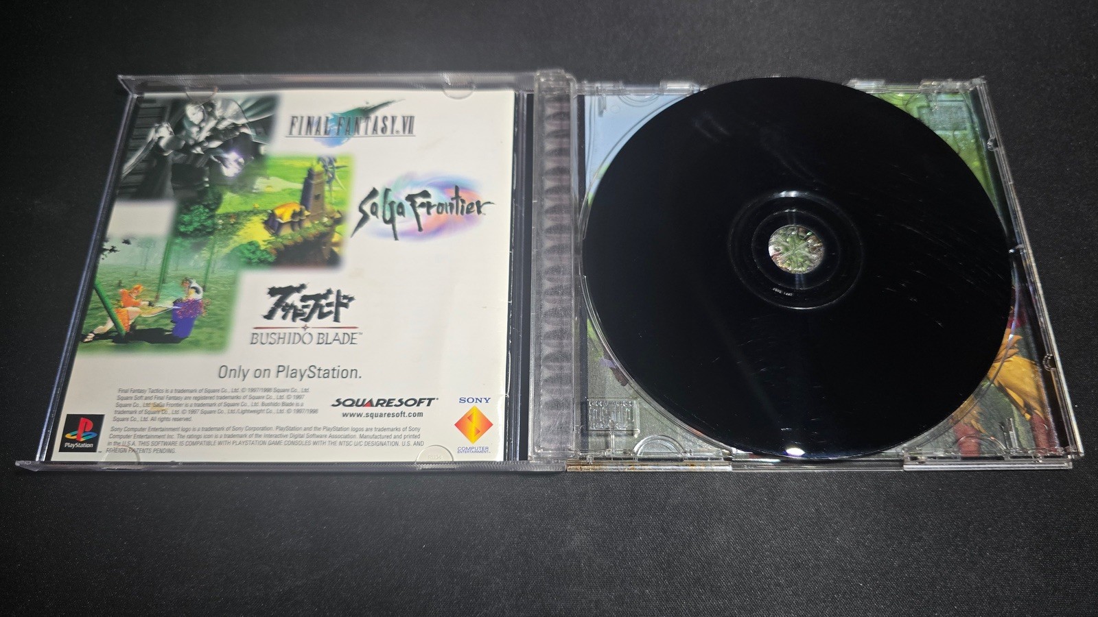 Final Fantasy Tactics Black Label Sony Playstation 1 PS1 LN perfect cnd Complete
