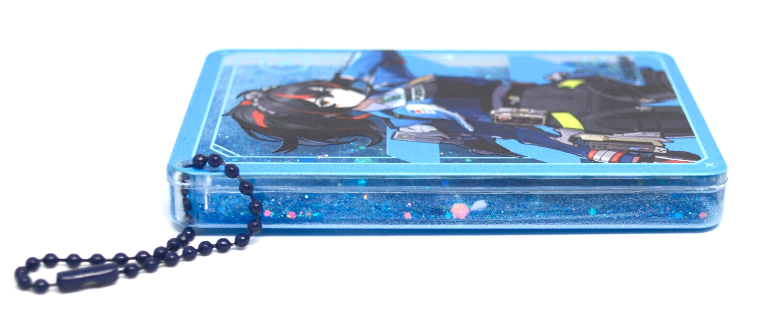 Zhu Yuan Zenless Zone Zero ZZZ Quicksand Glitter Acrylic Keychain Accessory
