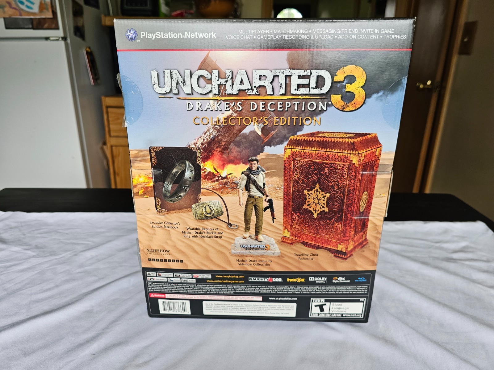 Uncharted 3 Drake’s Deception Collectors Edition PlayStation 3, Complete in Box